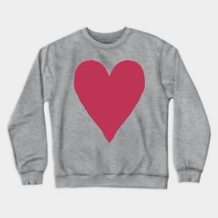 Viva Magenta Heart Pantone Color of the Year 2023 Crewneck Sweatshirt